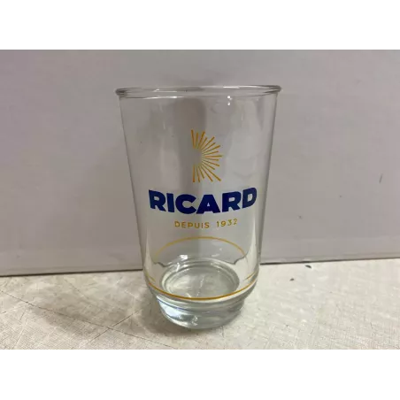6 VERRES  RICARD ALLONGES  1/2 SOLEIL