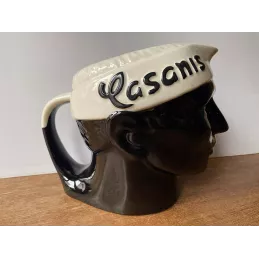 PICHET CASANIS 3 LITRES  NOIR BANDEAU BLANC