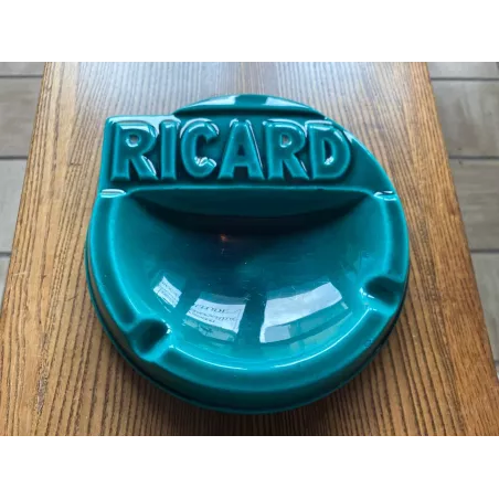 CENDRIER  RICARD VERT  DIAMETRE 20CM