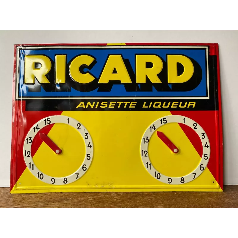 TOLE RICARD  COMPTEUR  POUR LA PETANQUE  45CM X32CM