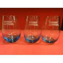 3 VERRES  BOMBAY SAPHIRE 40CL