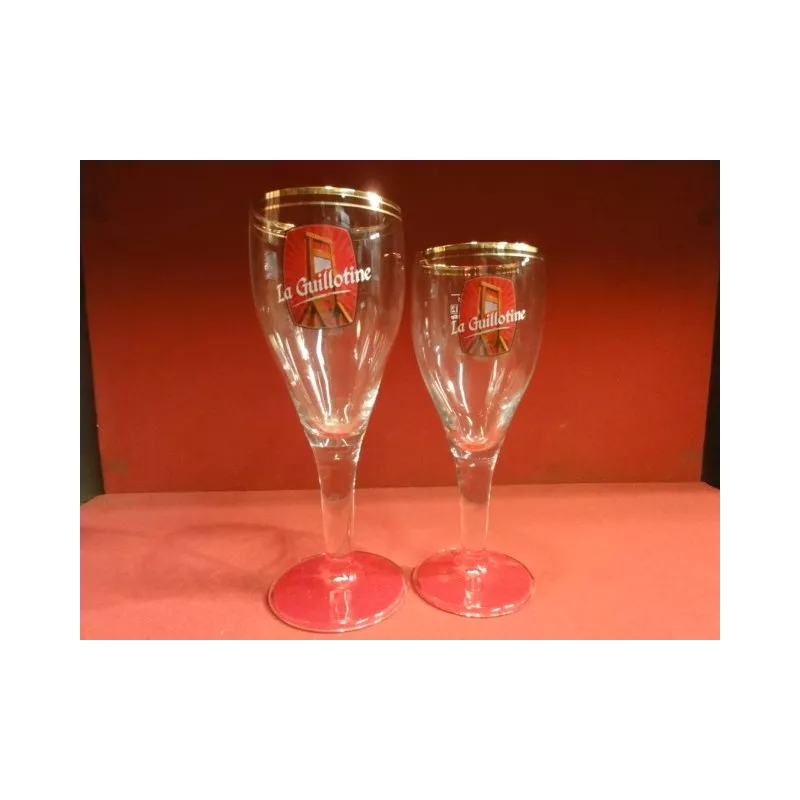 2 VERRES  LA GUILLOTINE 25CL