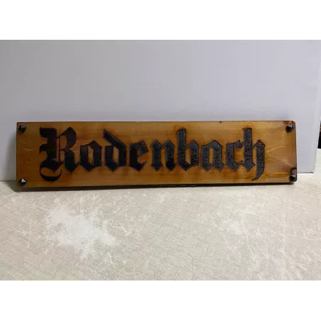 PETITE ENSEIGNE  RODENBACH EN BOIS 52CM X12CM