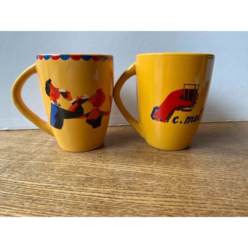 2 TASSES CECEMEL COLLECTOR  HT 10CM