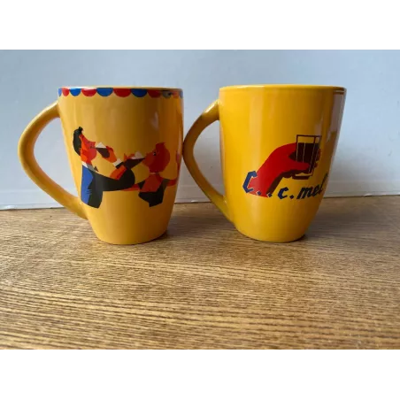 2 TASSES CECEMEL COLLECTOR  HT 10CM