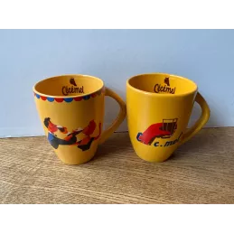 2 TASSES CECEMEL COLLECTOR  HT 10CM