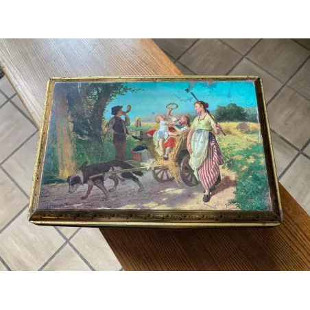 BOITE  RETOUR  DES CHAMPS  THEODORE  GERARD 30CM X20CM X13.50CM
