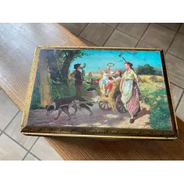 BOITE  RETOUR  DES CHAMPS  THEODORE  GERARD 30CM X20CM X13.50CM