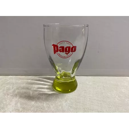 6 VERRES PAGO 20CL HT 11.70CM   PIED JAUNE