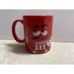 MUG M&M'S  ROUGE WANTED HT 9.70CM ANNEE 2013