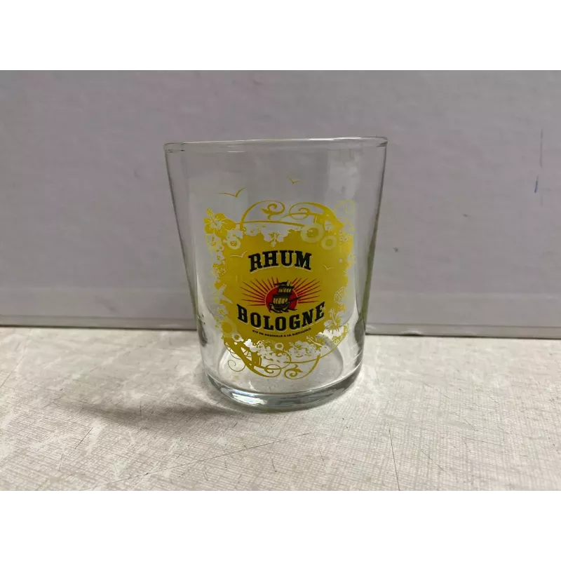 4 VERRES RHUM  BOLOGNE  12CL HT 7.50CM