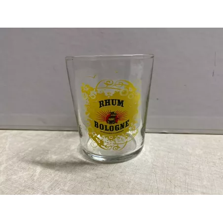 4 VERRES RHUM  BOLOGNE  12CL HT 7.50CM