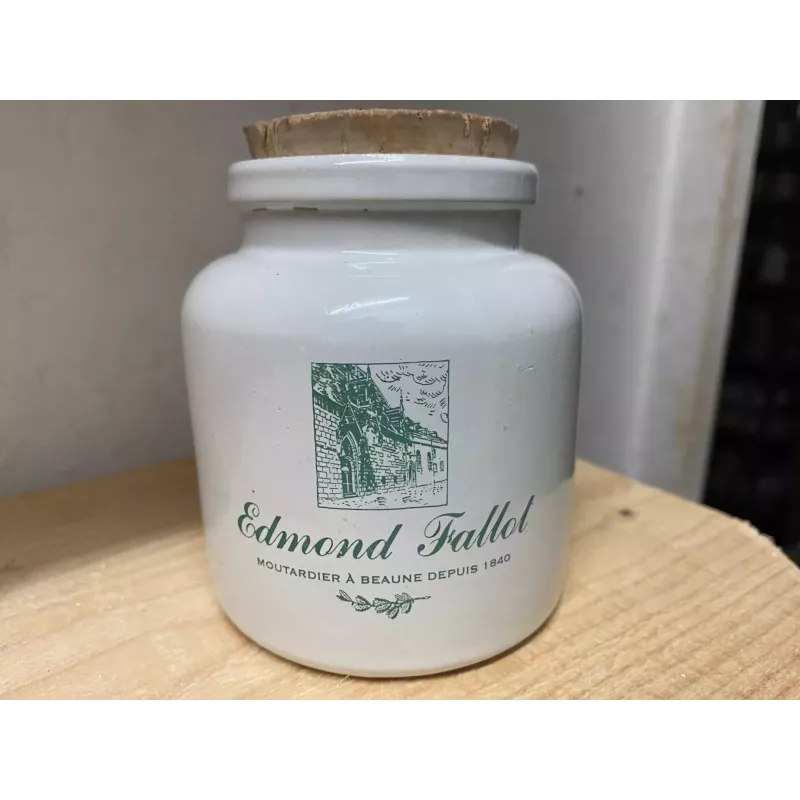 POT A MOUTARDE  EDMOND FALLOT  HT 10CM DIAMETRE 8CM