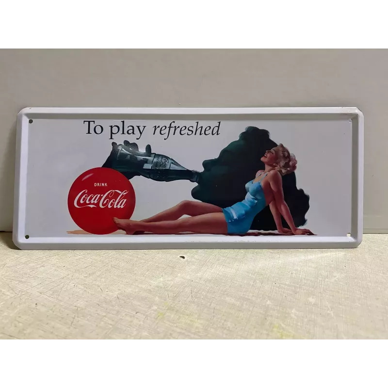 TOLE COCA-COLA  27CM X11CM