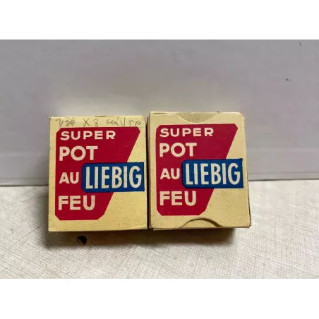 2 BOITES LIEBIG VIDES EN CARTON  3.80CM X3.20CM X1.50CM