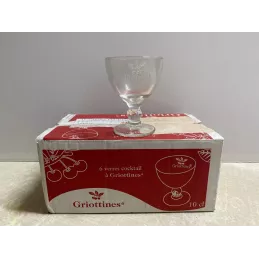6 VERRES  GRIOTTINES 10CL HT 9.50CM