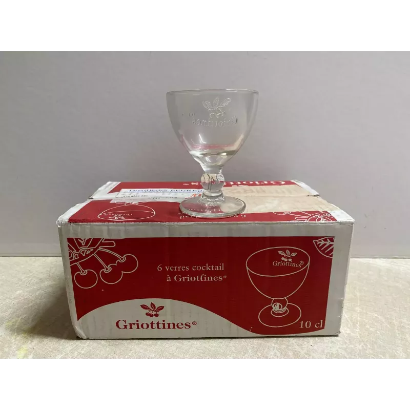 6 VERRES  GRIOTTINES 10CL HT 9.50CM