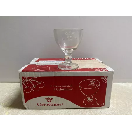 6 VERRES  GRIOTTINES 10CL HT 9.50CM