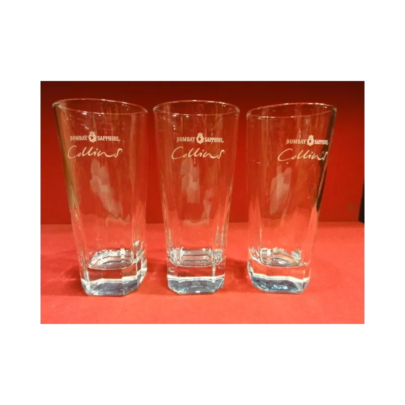 3 VERRES BOMBAY  SAPPHIRE 27CL