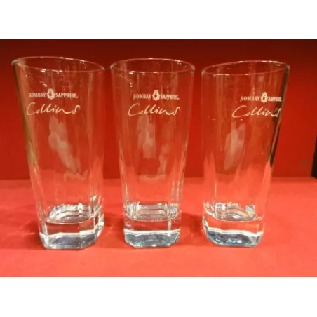 3 VERRES BOMBAY  SAPPHIRE 27CL