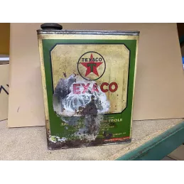 BIDON HUILE TEXACO  HT 28CM   22.50CM X8.70CM