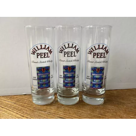3 VERRES WILLIAM PEEL 17CL  HT 15.20CM