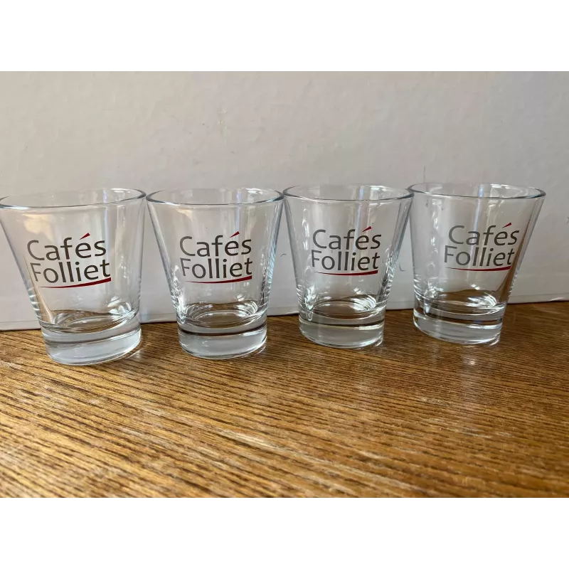 4 VERRES A CAFE  FOLLIET