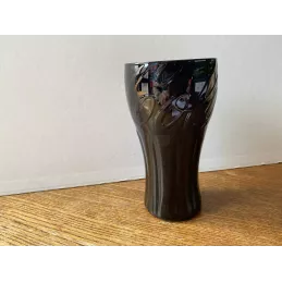 1 VERRE COCA-COLA  NOIR HT 14CM
