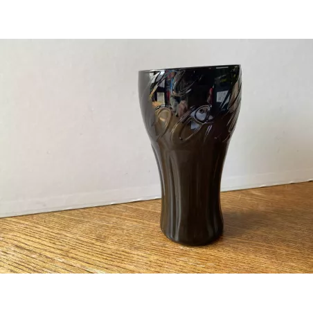 1 VERRE COCA-COLA  NOIR HT 14CM