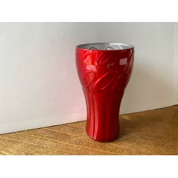1 VERRE COCA-COLA  ROUGE  HT 14CM