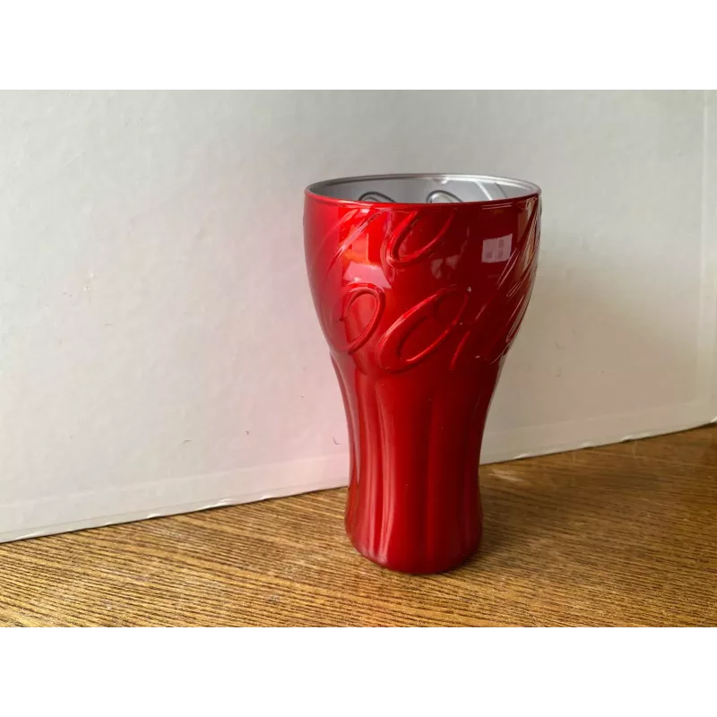 1 VERRE COCA-COLA  ROUGE  HT 14CM