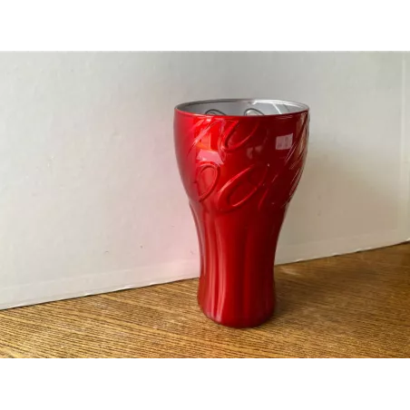 1 VERRE COCA-COLA  ROUGE  HT 14CM