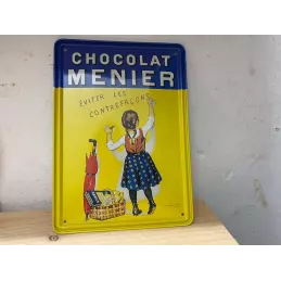 TOLE CHOCOLAT  MENIER  21CM X15CM