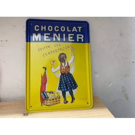 TOLE CHOCOLAT  MENIER  21CM X15CM