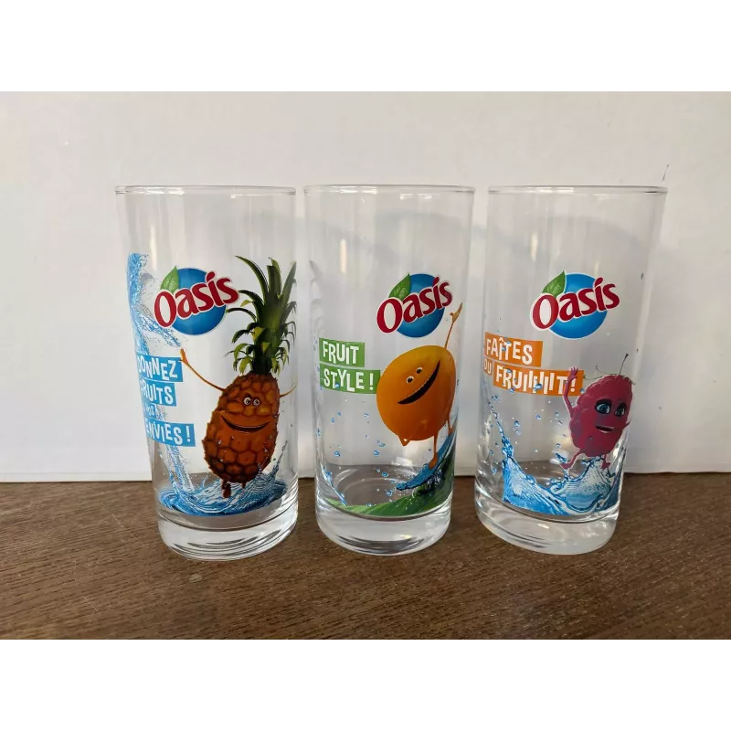 6 VERRES OASIS  COLLECTOR  25CL HT 13.50CM