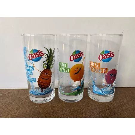 6 VERRES OASIS  COLLECTOR  25CL HT 13.50CM