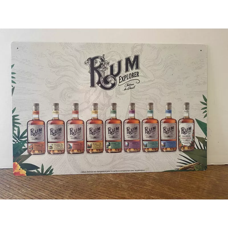 TOLE RHUM  30CM X20CM
