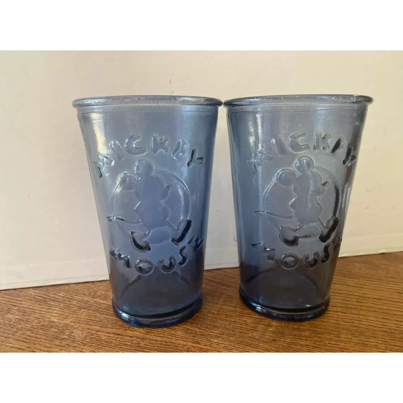 2 VERRES MICKEY  MOUSE  HT 12.50CM