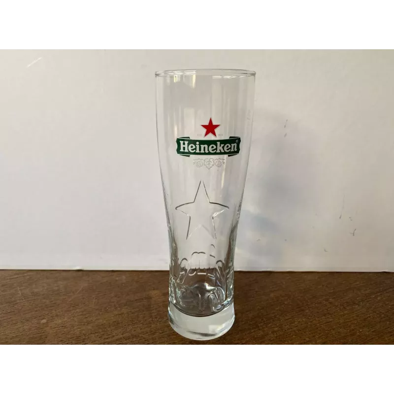 6 VERRES HEINEKEN  STAR 25CL HT 18.30CM