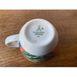 6 TASSES  A CAFE EDIZIONE ESPRESSO  PORCELAINE D'ANCAP