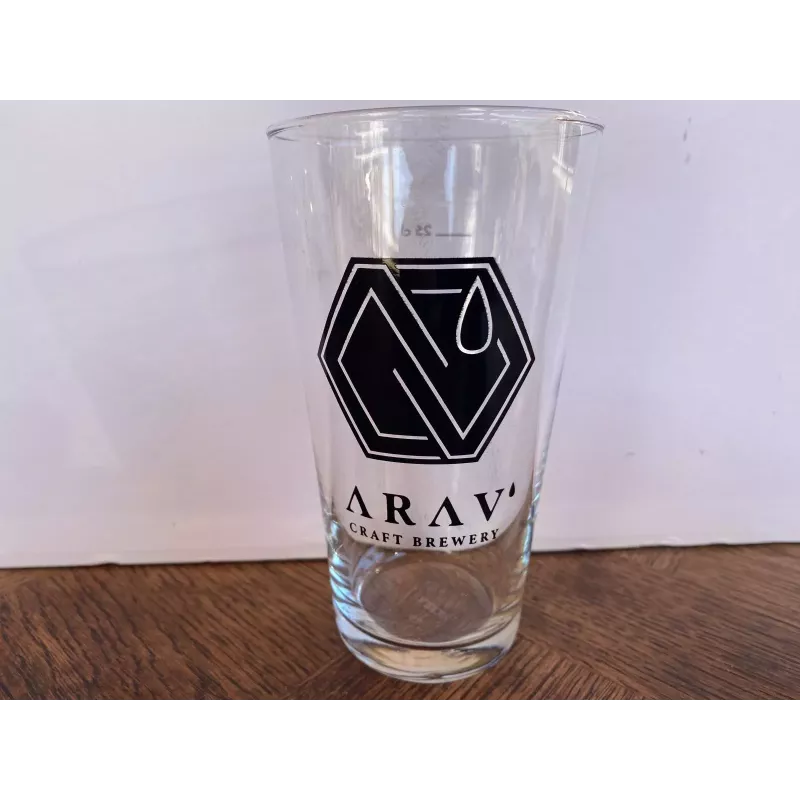 1 VERRE  ARAV' 25CL  HT 13.50CM   BRASSERIE DE L'ISERE