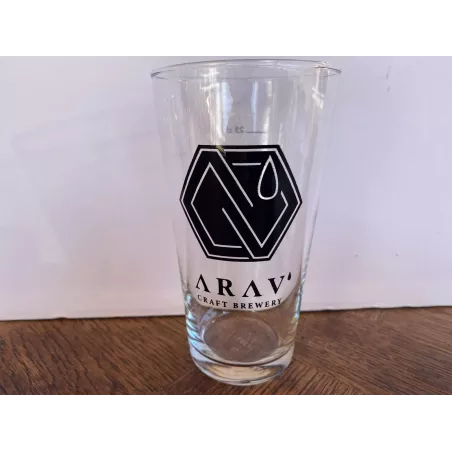 1 VERRE  ARAV' 25CL  HT 13.50CM   BRASSERIE DE L'ISERE