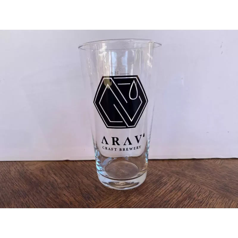 6 VERRES  ARAV' 25CL  HT 13.50CM   BRASSERIE DE L'ISERE