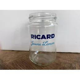 1 VERRE RICARD JAUNE LEMON  HT 11.20CM