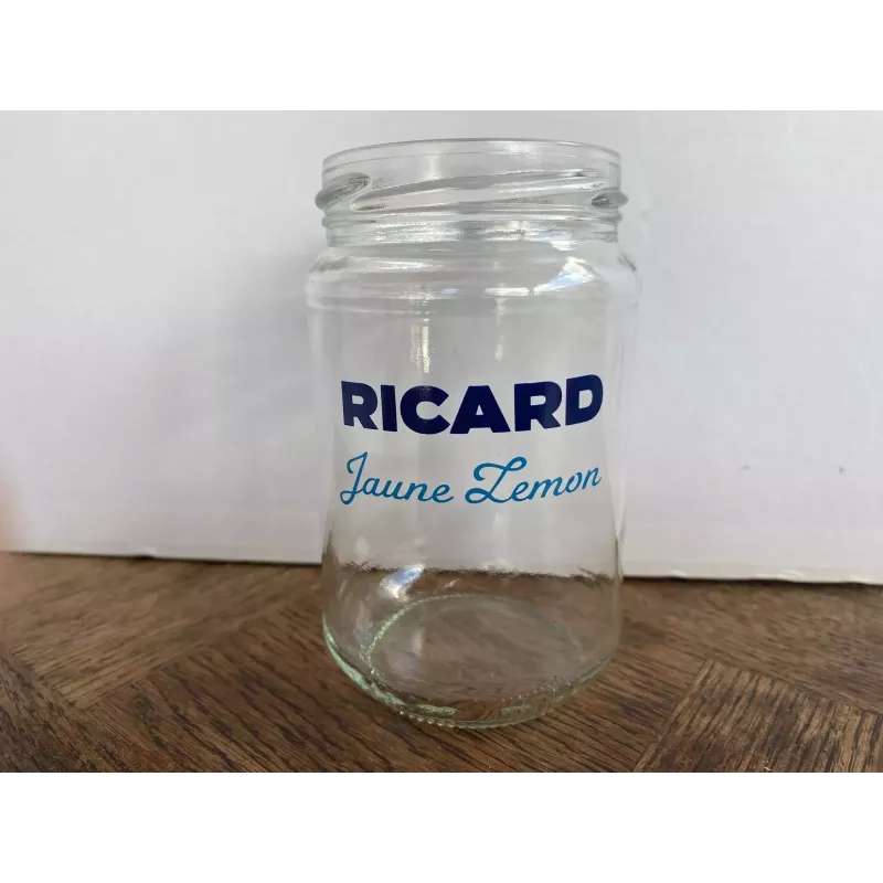 1 VERRE RICARD JAUNE LEMON  HT 11.20CM