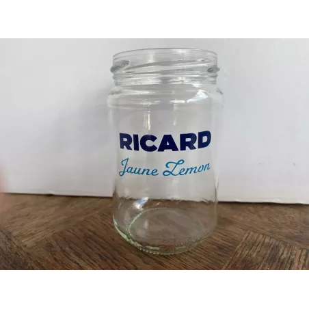 1 VERRE RICARD JAUNE LEMON  HT 11.20CM