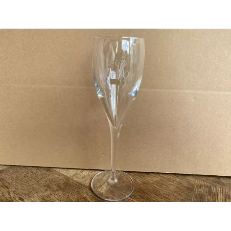6 FLUTES CHAMPAGNE  ROEDERER 10CL  HT 19.20CM