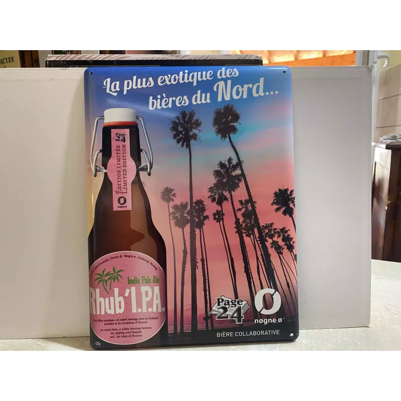 TOLE  RHUB'IPA  BRASSERIE  ST GERMAIN  FRANCE  39.50CM X29.50CM