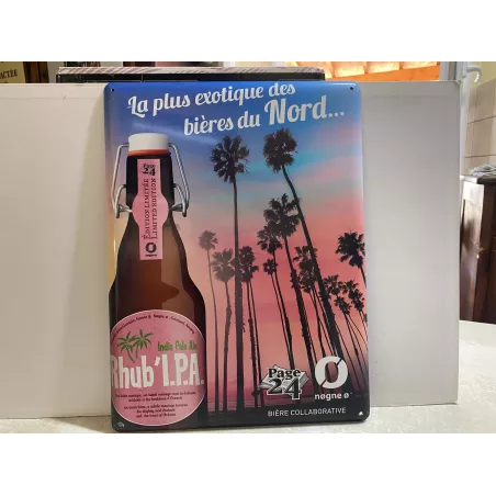 TOLE  RHUB'IPA  BRASSERIE  ST GERMAIN  FRANCE  39.50CM X29.50CM