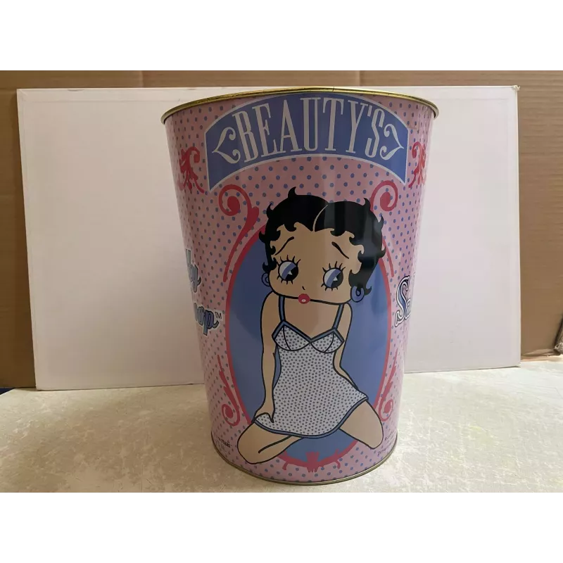 CORBEILLE A PAPIER  BETTY BOOP HT 32CM  DIAMETRE 24CM